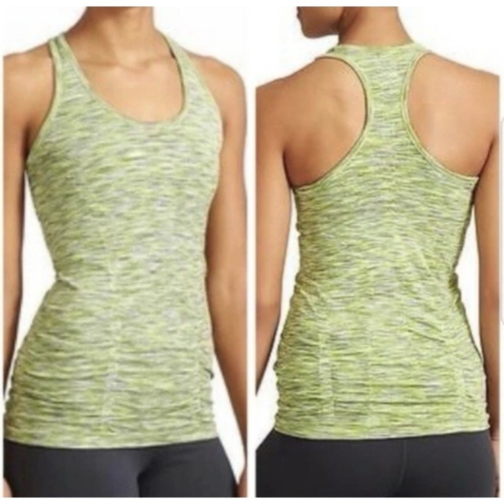 Athleta Fastest Track Tank Top Women's‎ Med - Space Dye Green
